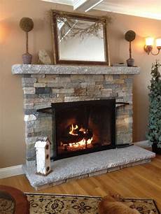 Natural Stone Fireplace Dress