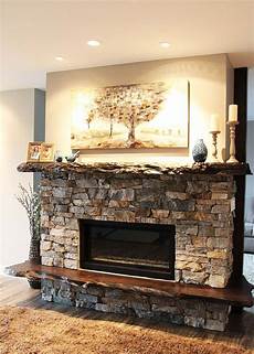 Natural Stone Fireplace Dress