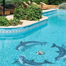 Pool Dolphin Mosaic