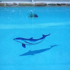 Pool Mosaics Dolphin