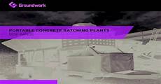 Portable Concrete Batching Plants